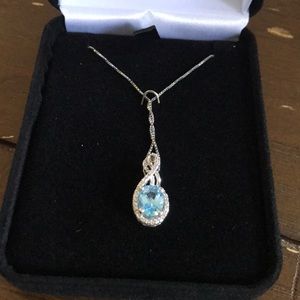 Blue Topaz Necklace